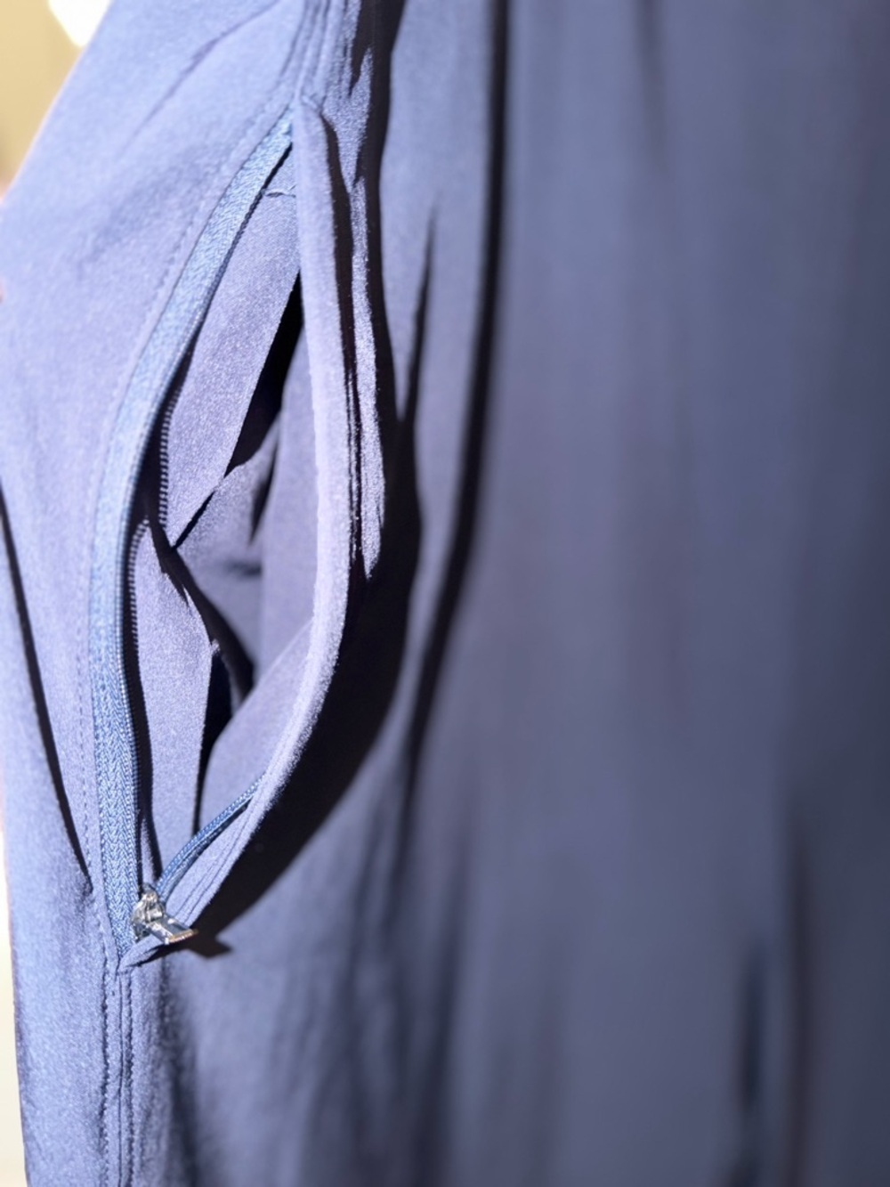 Athleta Womens Navy Blue Wide Leg Jumpsuit, XL- amazing condition 💙 - Picture 7 of 11